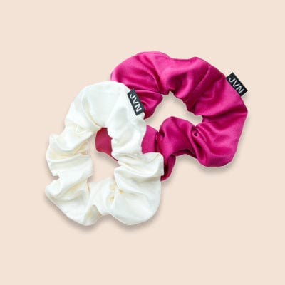 JVN Scrunchie Cream + Pink Combo