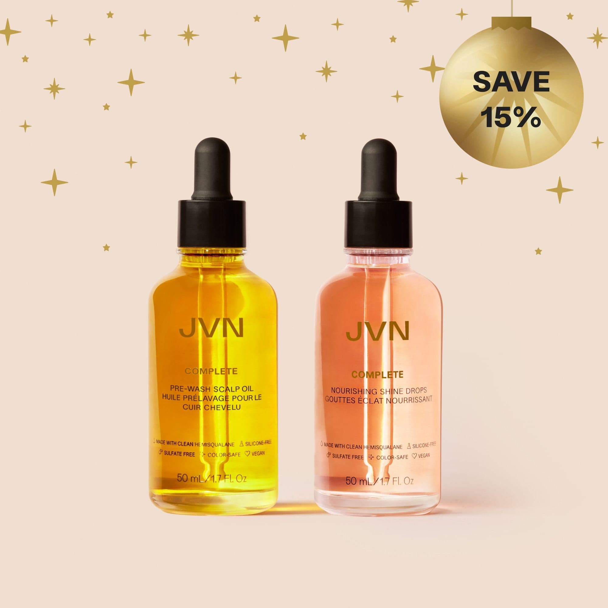JVN sets product Holiday Root to Tip Duo Root to Tip Duo | Products For Dry + Damaged Hair | JVN sulfate-free silicone-free sustainable